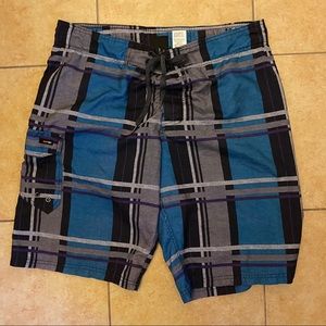 Plaid Swim Shorts